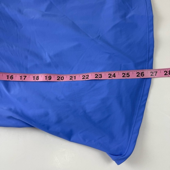 Anne Cole Tankini Swim Top Womens 24W Periwinkle Blue Ruched Underwire Plus Size - Picture 10 of 10